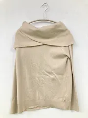 ROPE PICNIC ロペピクニック ニット/セーター 38 ベージュ 無地 長袖 オフショルダー