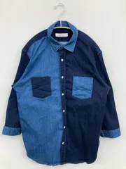 INHERIT インヘリット シャツ/ブラウス M ブルー
