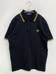 フレッドペリー ポロシャツ 黒金 イングランド製 イングランド FREDPERRY フレッドペリー ポロシャツ 黒 金 3X 46