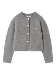 新品 [スナイデル] フォックスファーニットジャケット SWNJ244041 レディース GRY Free Size