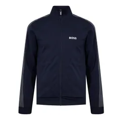 ボス メンズ アウター ジャケット・ブルゾン トラックスーツ ジャケット Boss Tracksuit Jacket 10166548 29 NavyWhite 403 ホワイト