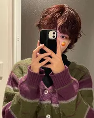 カーディガン/ボレロ F ライトグリーン