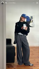 UNIQLO ユニクロ スラックス S グレー