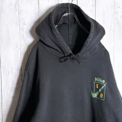 【海外モデル】ナイキ NIKE SB シンプル ブラック スウェット パーカー #4
