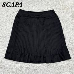 ⭐️SCAPA⭐️花柄刺繍 膝丈フレアスカート パープル系 ITALY製 38
