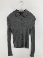 UNIQLO ユニクロ カーディガン/ボレロ S グレー ウール・ニット 無地 ショート丈 長袖