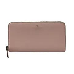 Kate spade(ケイトスペード) 長財布 - PWRU3898 ライトピンク ラウンドファスナー レザー