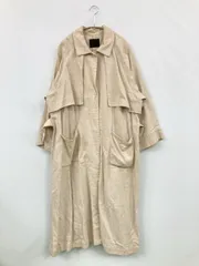 KBF ケービーエフ トレンチコート One ベージュ コットン リネン・麻 無地 ロング丈 フードなし