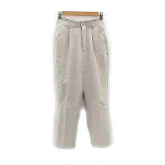 ティップトップ tiptop スラックスパンツ テーパードパンツ ロング丈 無地 S ライトベージュ /SY22