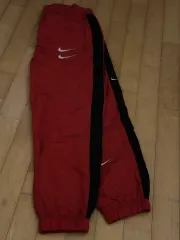 ナイキ ダブルスウッシュ ウーブン トラック パンツ レッド L