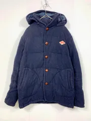 DANTON ダントン BEAMS ビームス フード付 ウール 中綿 キルティング コート size36/紺 ◆■◎レディース