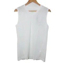 ヒュンメル hummel タグ付き つめたインナー アンダーシャツ HAP5162 サッカー ノースリーブ 接触冷感 ロゴ プリント M 白 ホワイト /X