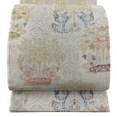 袋帯 丸に松葉模様 金糸 深川鼠色 O-5954 袋帯 丸に松葉模様 金糸 深川鼠色 O-5954 【公式通販】
