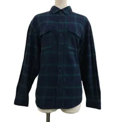 スライ SLY シャツ ネル カジュアル スタンダード チェック 長袖 FREE 緑 紺 グリーン ネイビー