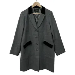 Leilian(レリアン) コート サイズ13+美品  - グレー×黒 長袖//春・秋物