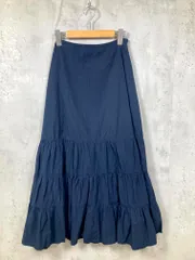 Mila Owen ミラオーウェン 09WFS221030 ティアードフレア スカート size0/紺  ■■レディース