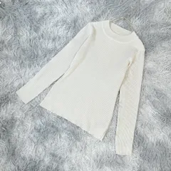 【良品】zootie des sucettes クルーネックリブニット (L)のサムネイル