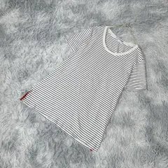 【完売】UNIQLO ユニクロ ines de la fressange イネスコラボ  イネス ド ザ フレサンジュ ボーダー柄 半袖リブニット (XL) カジュアル 一点もの