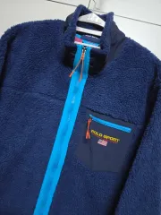 ポロラルフローレン スポーツ新モデル QRタグ 正規品販売フリース ジップアップ