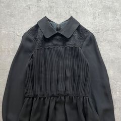 美品】FOXEY NEW YORK ベロア×シアー切替フレアワンピース 黒 - メルカリ