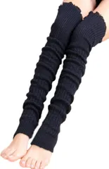 レッグウォーマー ロング 冷房対策 防寒 冷え取り ルーズソックス サイハイ ヨガ ジム フィットネス ゴルフ 指なし ソックス 通学 通勤 靴下