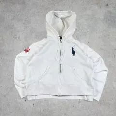 ポロ ラルフ ローレン BIG ポニー USA 星条旗 フード ジップアップ