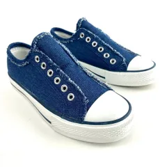 新品 zootie スリッポン スニーカー 紐なし デニム シューズ 23cm