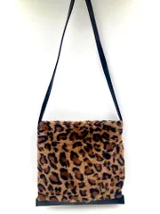 美品 ROOTOTE ルートート フェイクファー ヒョウ柄 ショルダーバッグ トート バッグ レオパード ◇■レディース