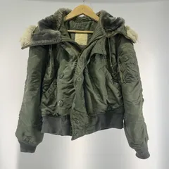 【中古】80-90s ALPAH N-2B サイズ不明 カーキ アルファ SCOVILLジップ ※状態考慮[19]のサムネイル