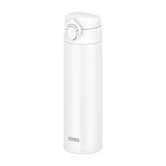 【食洗機対応モデル】サーモス 水筒 真空断熱ケータイマグ 500ml ホワイト 本体もパーツもすべて食洗機対応 ワンタッチオープン ステンレス ボトル 保温保冷 JOK-500 WH