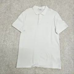 カルバン・クライン メンズ 白 ピケ ポロシャツ S