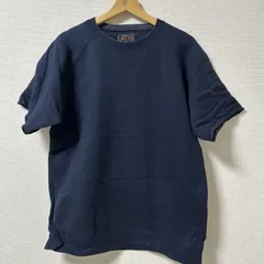 (^w^)b BEAMS+ ビームスプラス 半袖 Tシャツ クルーネック ラグラン リブ袖 リブ裾 ゆったり ドロップショルダー ビッグシルエット オーバーサイズ 無地 BEAMS PLUS 半袖ス ネイビー 紺 濃紺 メンズ サイズ L OM10961HGのサムネイル