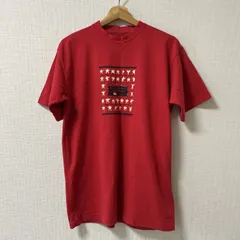 (^w^)b CANTERBURY OF NEW ZEALAND カンタベリーオブニュージーランド クルーネック 半袖 ラウンドネック リラックスフィット カジュアルTシャツ キャラクタープリント イラス 赤 レッド メンズ サイズ L OM10954HGのサムネイル