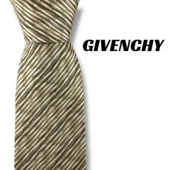 【8098】美品！ジバンシー　ネクタイ　ベージュ系　4G柄