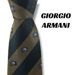 【8121】良品！ジョルジオアルマーニ　ネクタイ　ブラック系