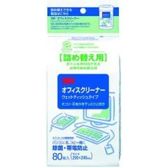 ３Ｍ　オフィスクリーナー（ウェットティッシュタイプ）　詰替用　８０枚入り