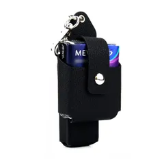 オーラ 保護カバー まとめて収納ポーチ プルーム レザー 持ち運び便利 対応 軽量 キズ防止 プルームオーラケース 防塵 傷つきにくい コンパチブル シガレットカバー (ブラック)