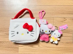 サンリオ ハローキティ ポーチ + ぬいぐるみ キーリング ぬい