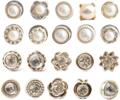【在庫処分】ストールピン 星 ラペルピン パール レディース アクセサリーブローチボタン花 おしゃれ タックピン ボタン ブローチ 縫製不要プレゼント YFFSFDC （20個セット）