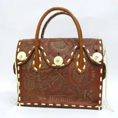     中古 グレースコンチネンタル マエストラ S カービングバッグ ABランク トート ブラウン レディース 【送料無料】【名谷店】