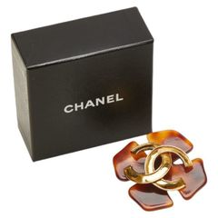 CHANEL クローバー カラーストーン ブローチ 6535 - メルカリ
