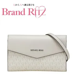 中古 マイケルコース MKシグネチャー シャーロットトート付属品 クラッチバッグ セット ショルダーバッグ Sランク 2WAY グレー PVC サフィアーノレザー レディース Michael Kors 【送料無料】【名谷店】