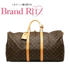 中古 ルイ ヴィトン モノグラム キーポル バンドリエール55 ボストンバッグ ショルダーバッグ 2WAY M41414 ABランク ブラウン レディース LOUIS VUITTON 【送料無料】【三田店】