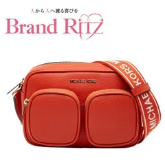 中古 マイケルコース JET SET TRAVEL 斜め掛け ショルダーバッグ Aランク オレンジ レザー レディース Michael Kors 【送料無料】【名谷店】