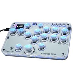 LED】アクリルミニレバーレス14ボタン ブラック - メルカリ