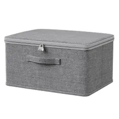 ideamall 鍵付き 収納ボックス ダイヤル錠 キャビネット 収納ケース 大容量 折りたたみ (Lサイズ) [Lサイズ]