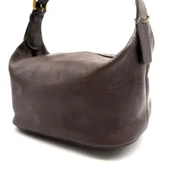 【美品✨】OLDCOACH leather shoulderbag コーチ ヴィンテージ レザー素材 ショルダーバッグ 男女兼用 ブラウン ストラップ付き