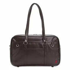 [カンゴール] 合皮スクールバッグ 学生 人気 限定色 250-1010 (チョコ×レッド) 0