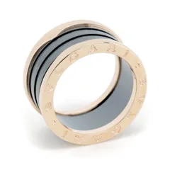 ブルガリ ビーゼロワン 4バンド ブラック セラミック 17.5号 K18PG(18金 ピンクゴールド) 質屋出品