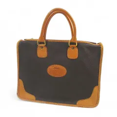 ロンシャン LONGCHAMP トートバッグ ハンドバッグ ブラウン 茶系 レザー 